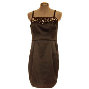 𝅺EXPRESS DESIGN STUDIO Black Satin party dress! Size 8
